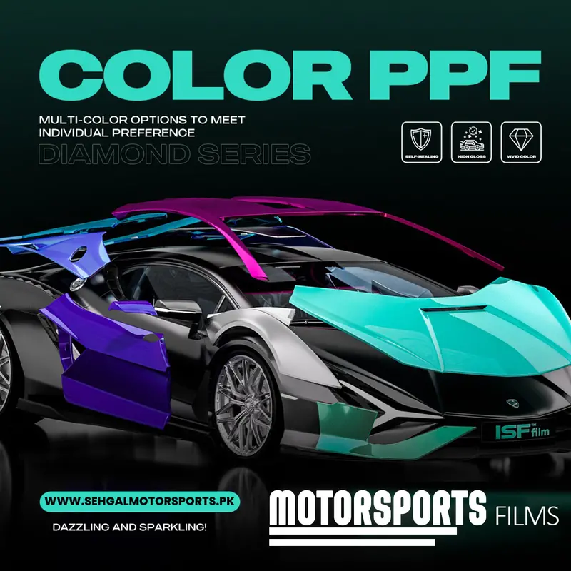 Motorsports Colored Ppf Tpu Agate Black Cl-52 (Per Running Feet) 2