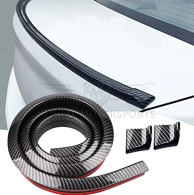 Motorsports Custom Flap Universal Car Trunk Spoiler 3.5Cm Wide Tail 1