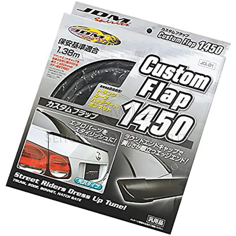 Motorsports Custom Flap Universal Car Trunk Spoiler 3.5Cm Wide Tail 2