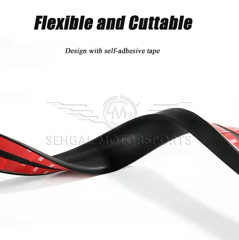 Motorsports Custom Flap Universal Car Trunk Spoiler 3.5Cm Wide Tail 3