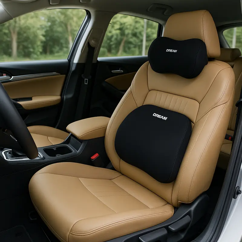 Motorsports Dream Mesh Memory Foam Car Seat Cushion Set (Headrest + Backrest) 1