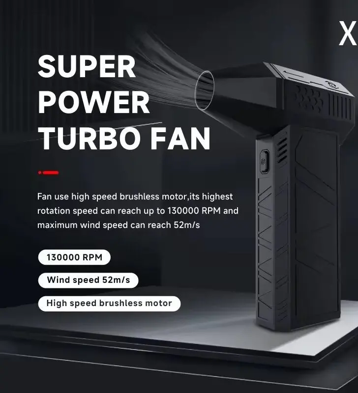 Motorsports Dust Blower Turbo Fan X6 1