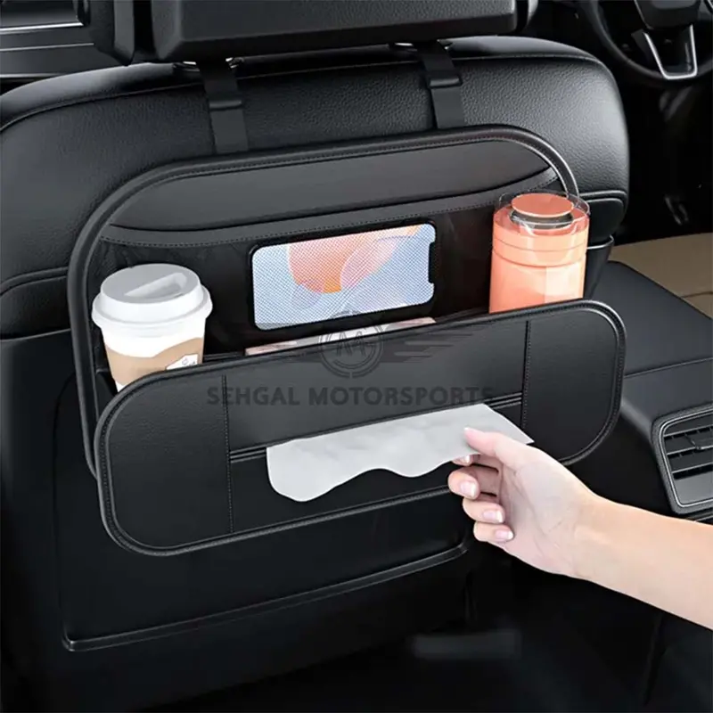 Motorsports Foldable Back Seat Organizer (Black) 1