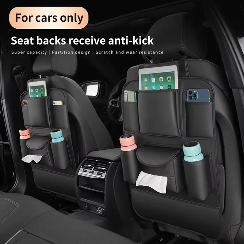 Motorsports Hanging Back Seat Organizer With Tissue Box 1