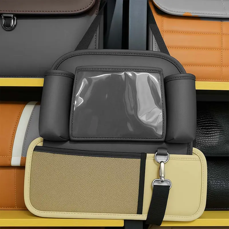 Motorsports Hanging Tissue Drawer & Bottle Holder Seat Organizer 1