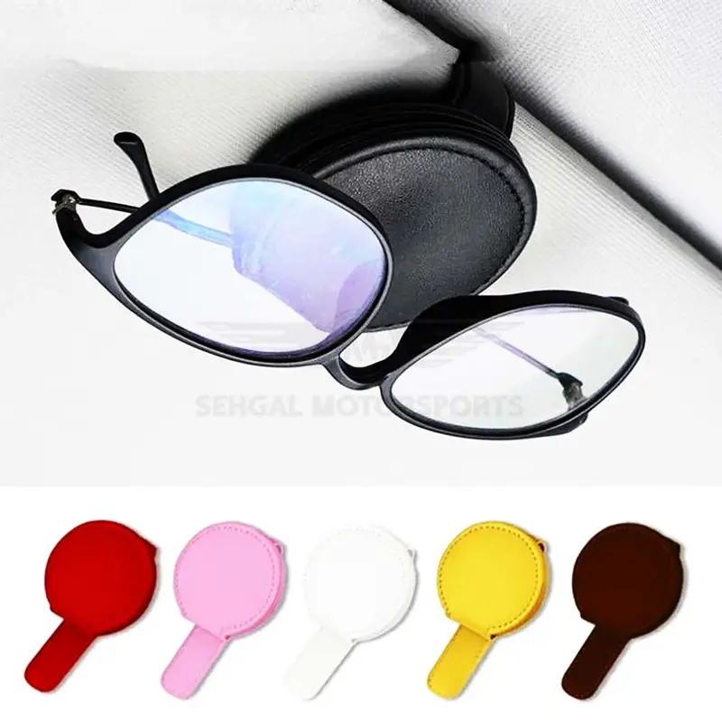 Motorsports Multi Shape Colored Sun Visor Glasses Holder (Single) 1
