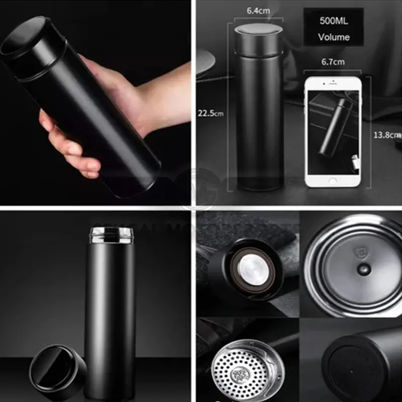 Motorsports Premium Black Stainless Steel Vacuum Flask Bottle 2