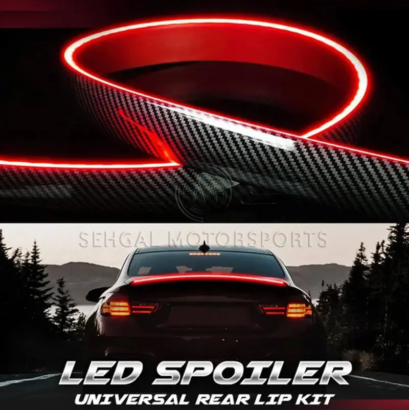 Motorsports Universal Led Spoiler (Carbon Fiber) 1