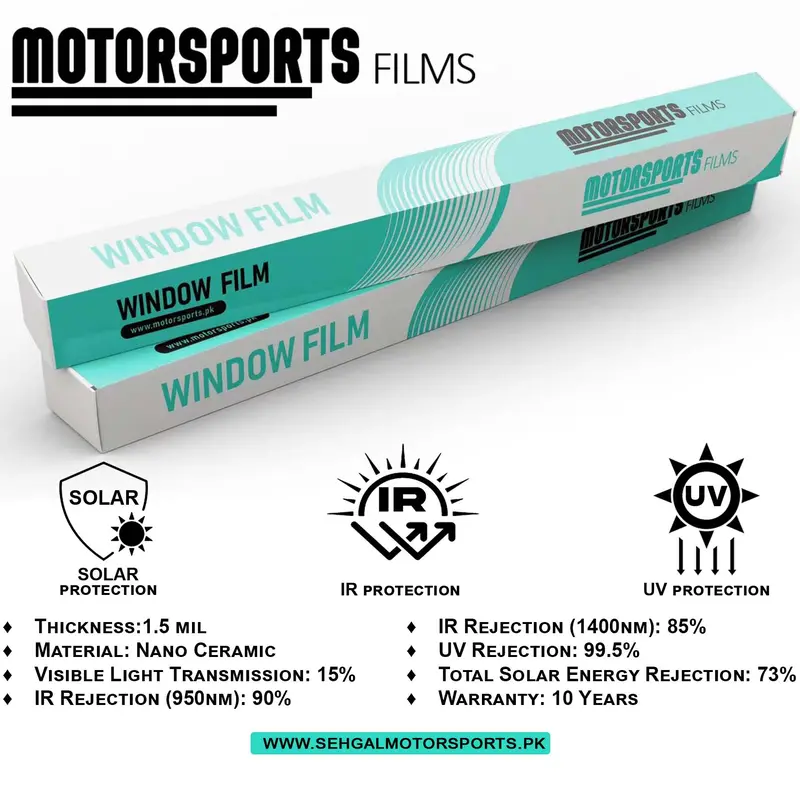 Motorsports Window Film Hs15bk 1