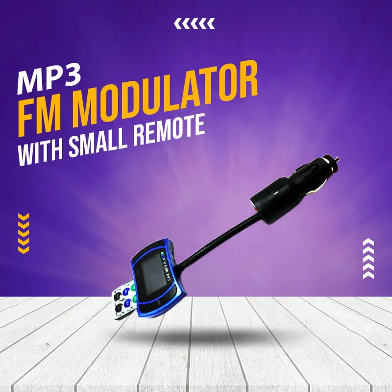 Mp3 Fm Modulator With Remote Small 1