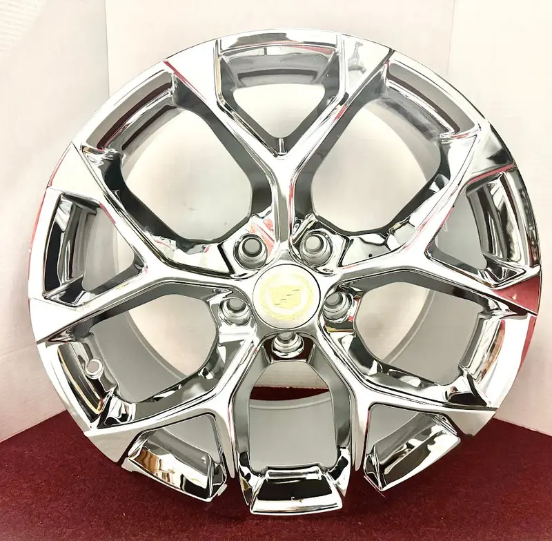 "Muscle" Chrome 20" X 8.5" Set Of 4 5X115 Wheels Fits Most Cadillacs Dts Deville 1