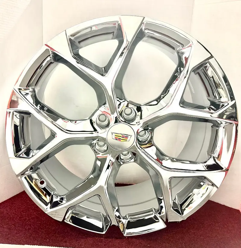 "Muscle" Chrome 20" X 8.5" Set Of 4 5X120 Wheels Ct5 Cts Xt4 Ct6 Xts 1