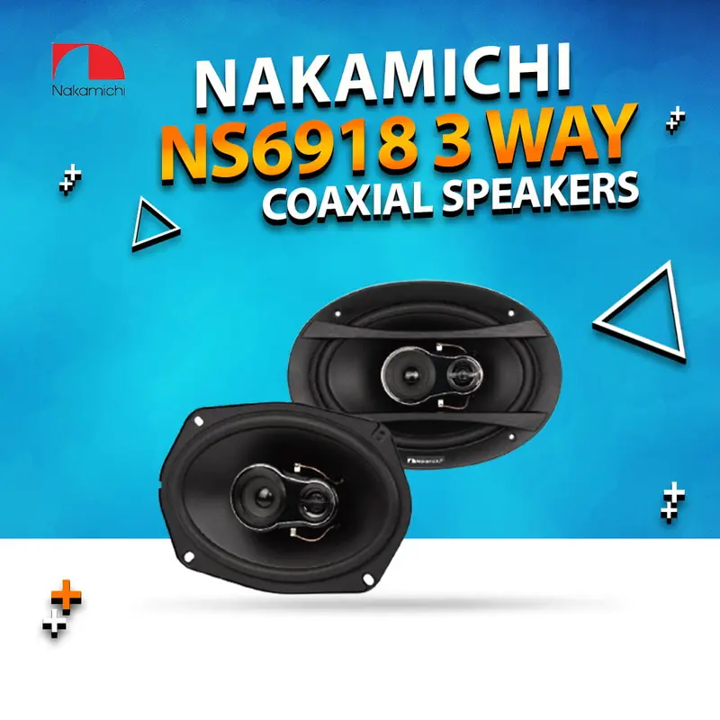 Nakamichi 3 Way Coaxial Speakers - Ns6918 1
