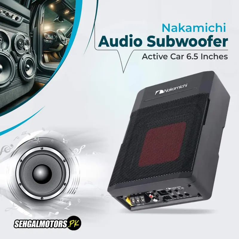 Nakamichi Nbf17a  Active Car Audio Subwoofer 6.5 Inches - 650W 1