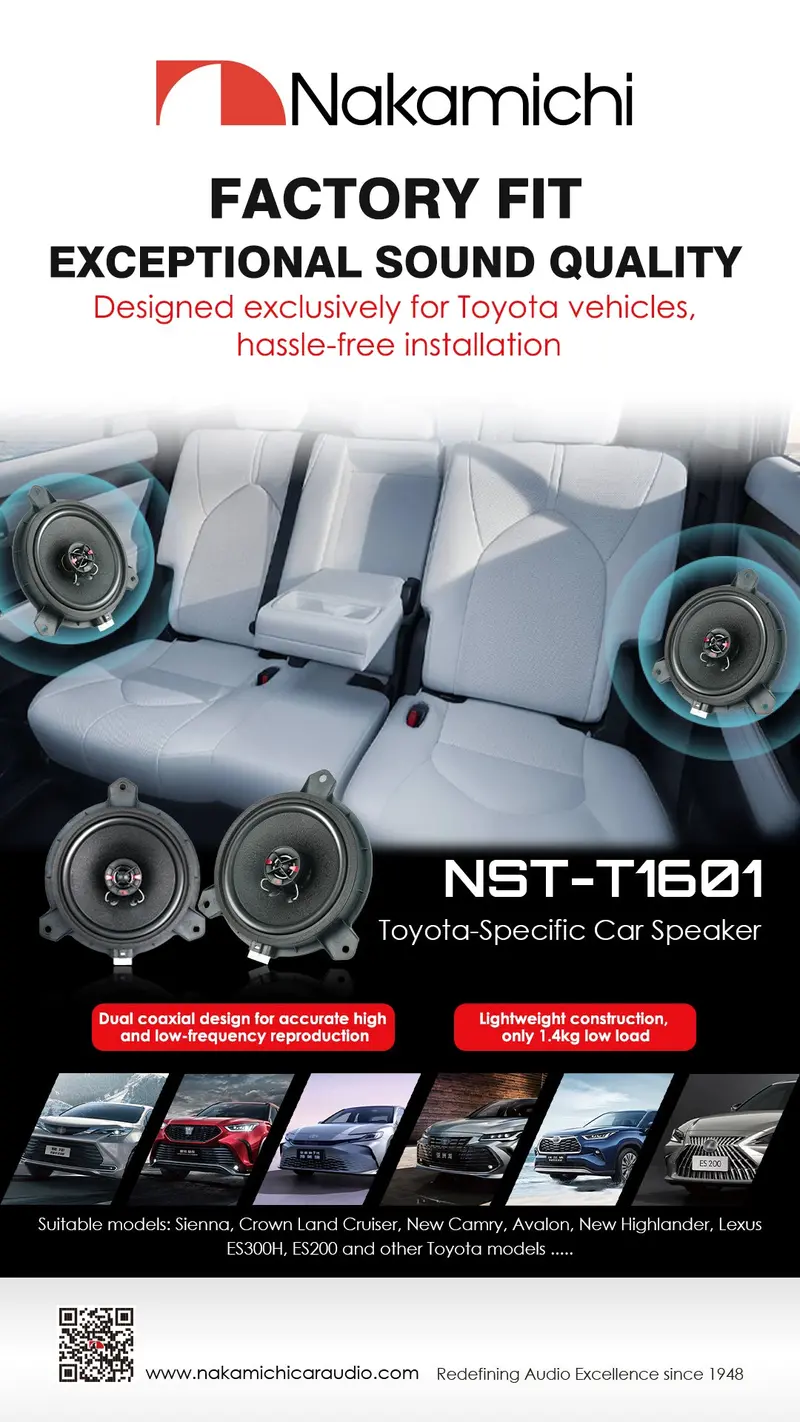 Nakamichi T1601 Toyota Speakers 6.5" 1