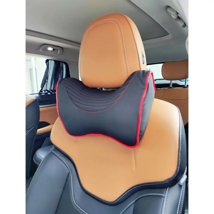 Neck Rest Headrest Pillow Cushion Black And Red 2