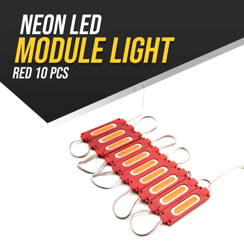 Neon Led Module Light Red 10 Pcs 1