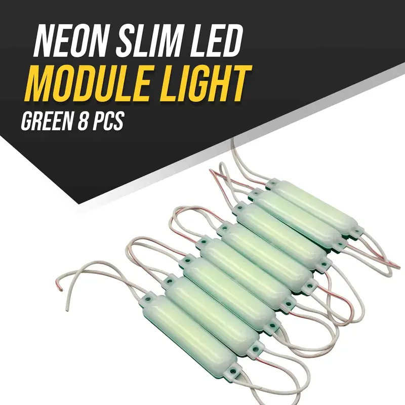 Neon Slim Led Module Light Green 8 Pcs 1