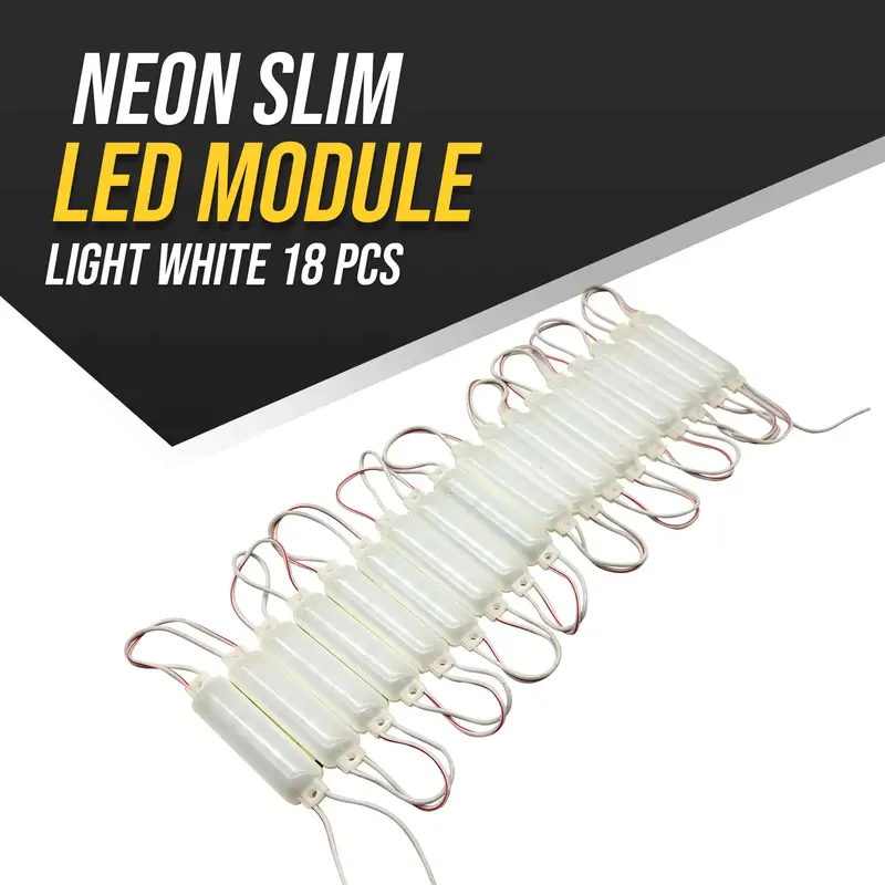 Neon Slim Led Module Light White 18 Pcs 1
