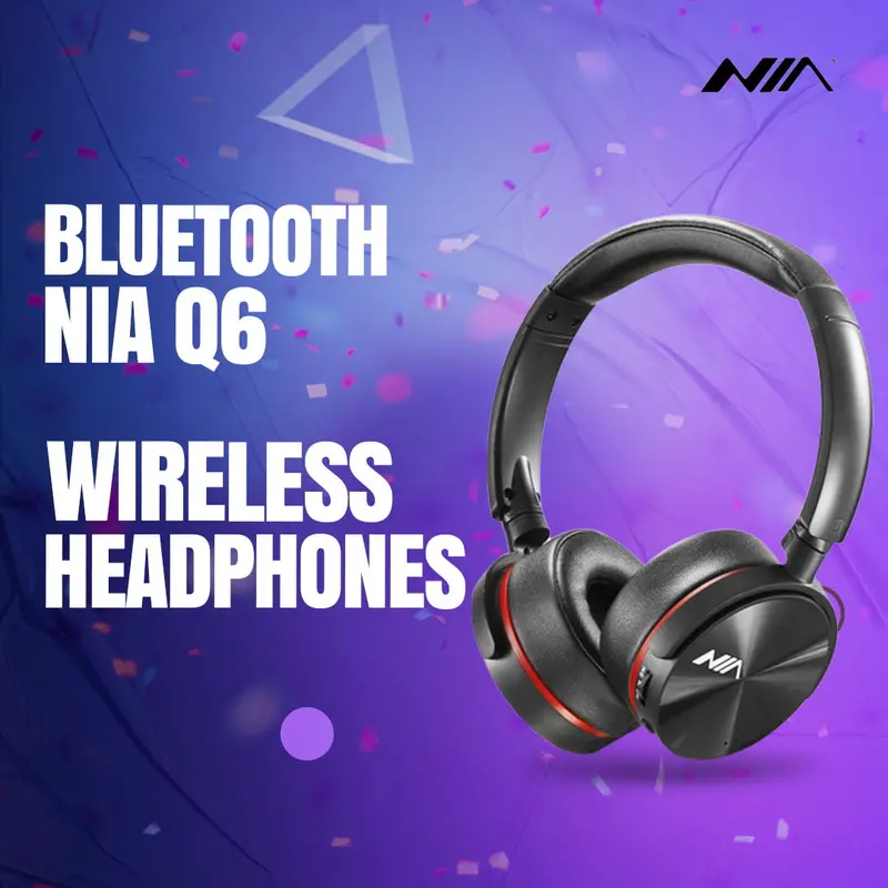 Nia Q6 Bluetooth Wireless Headphone 1