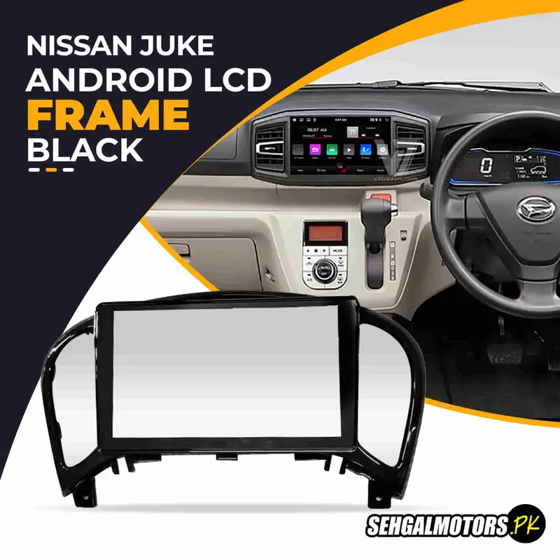 Nissan Juke Android Lcd Frame With Grip Black 2010 - 2018 1