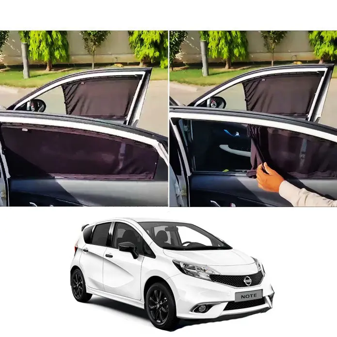 Nissan Note Custom Fit Retractable Curtains 2010-2015 - Sun Shade - Parda 1