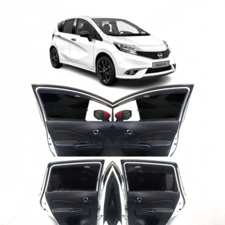 Nissan Note Custom Fit Retractable Curtains 2010-2015 - Sun Shade - Parda 2