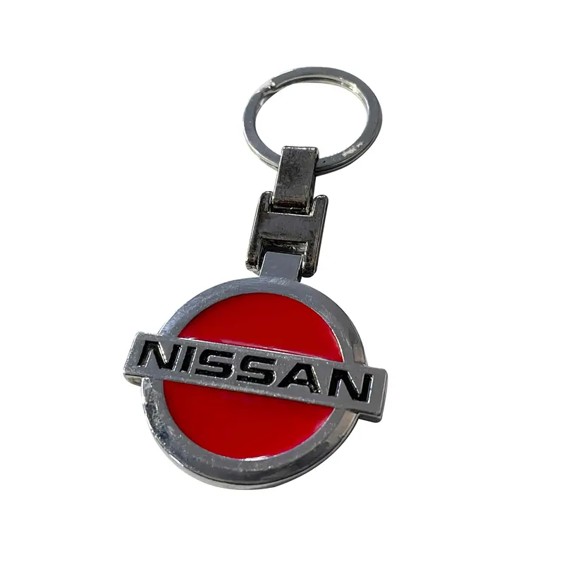 Nissan Red Metal Keychain Keyring 2