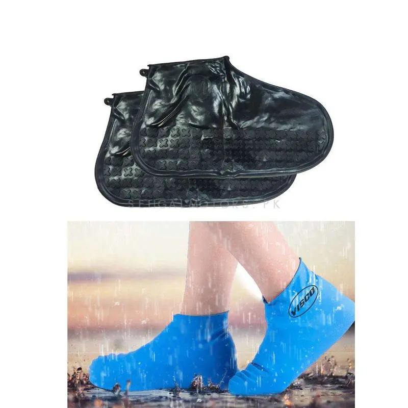 Non Slip Fashion Rain Shoes Rubber Cover - Small - Water Proof Shoe Protector | Rubber Socks Random Colors 2