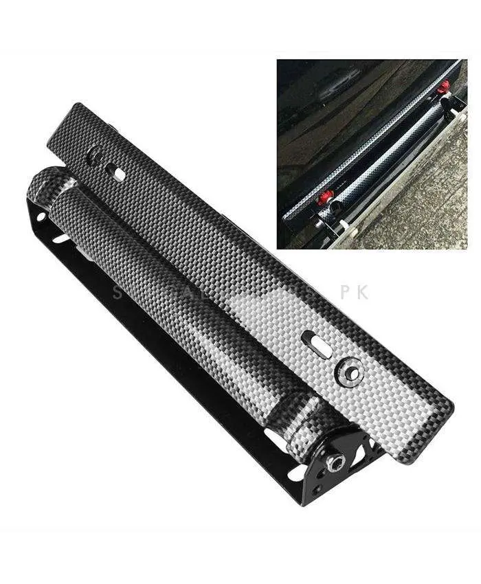 Number Plate License Plate Carbon Fiber Double Adjust Tilter 2