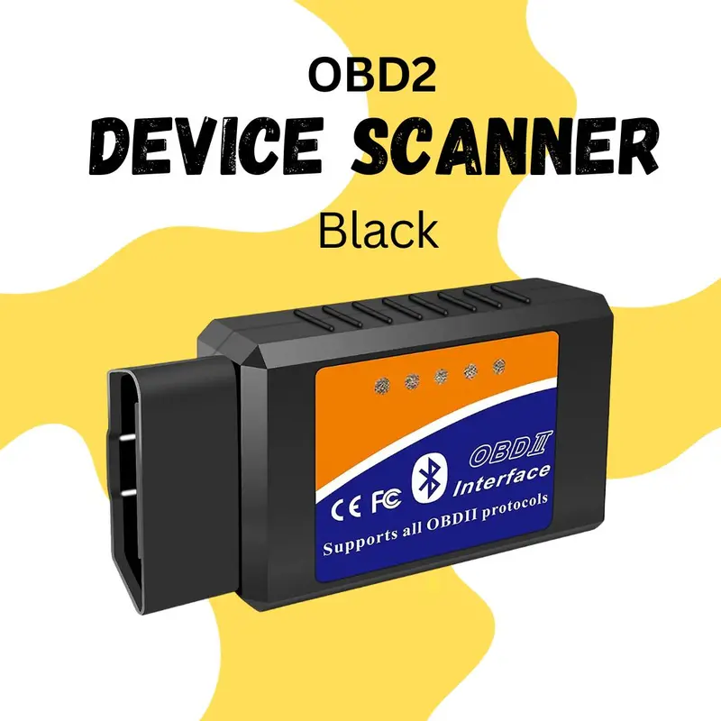 Obd2 Device Scanner With Bluetooth Or Wifi - Black - Connects With Mobile For Diagnostics And Error Code Removals 1