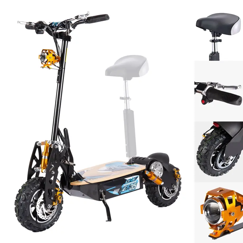 Off Road Adult Electric Scooter 1000W - 48V 12Ah 1