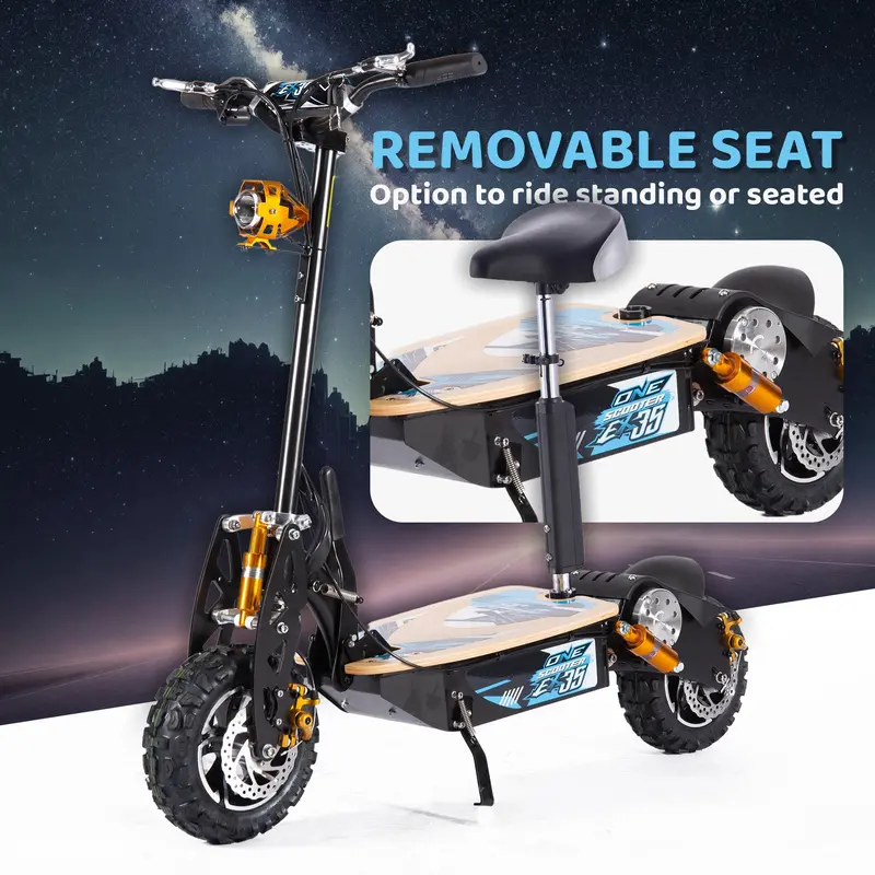 Off Road Adult Electric Scooter 1000W - 48V 12Ah 2
