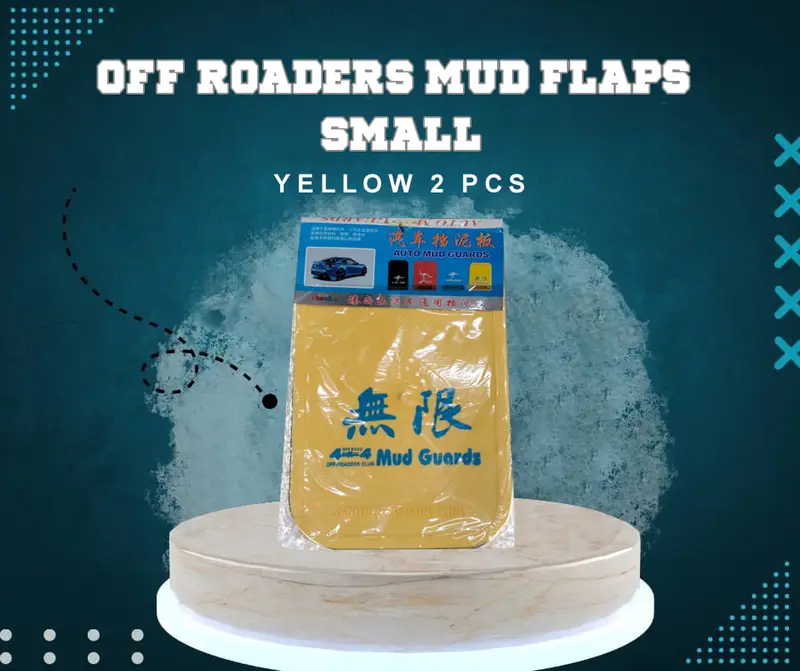 Off Roaders Mud Flaps For Sedan And Hatchback Small - Yellow 2 Pcs 1
