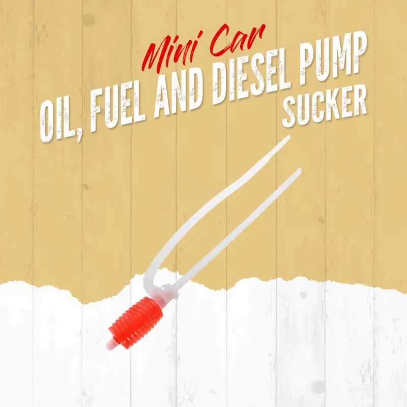 Oil, Fuel And Diesel Pump Sucker - Mini Car Accessories Portable Car Manual Hand Siphon Pump Hose Gas Oil 1