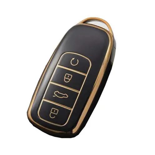 Omoda E5 Jack Knife Tpu Key Cover 4 Buttons Black With Golden 2025 - 2026 - 2025-2026 1