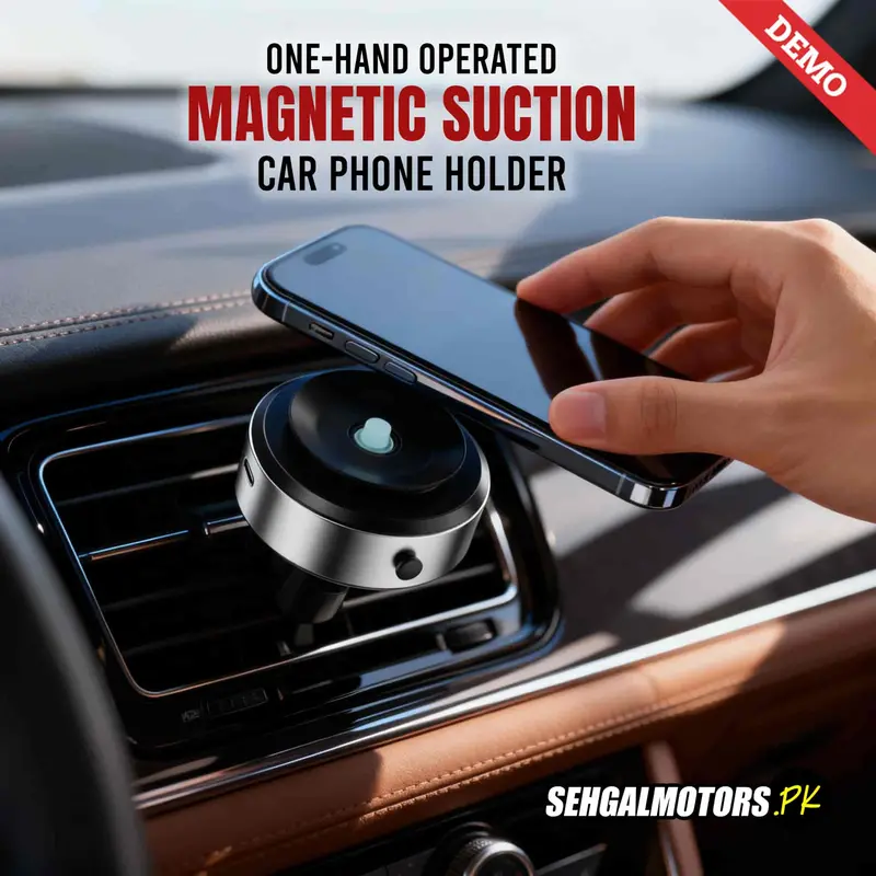 One-Hand Operated Magnetic Suction Car Phone Holder - Magnetic Suction Phone Mount For Car Compatible With Magsafe 1