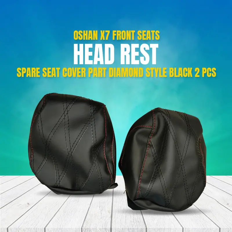 Oshan X7 Front Seats Head Rest Spare Seat Cover Part Diamond Style 2022 - 2025 1