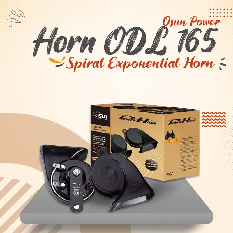 Osun Power Horn Odl165 - Loud Horn | Spiral Exponential Horn | Vehicle Horn 1