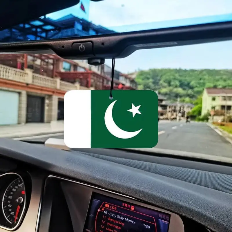Pakistan Flag Car Branded Perfume Card Hanging Carfumes 1