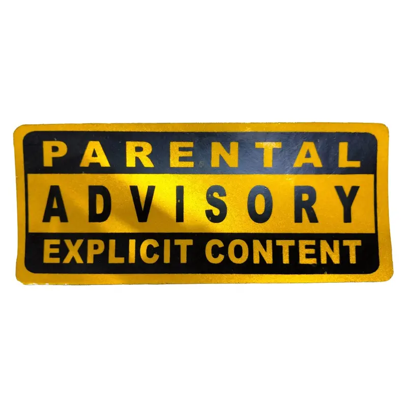 Parental Advisory Explicit Content Warning Sticker Yellow 1