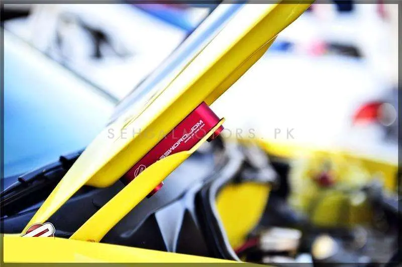 Password Jdm Hood Spacer - Red - Hood Risers Kit 2