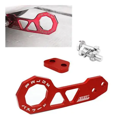 Password Jdm Rear Tow Hook - Red - Towing Hook | Tow Hook For Car | Modification Drift Decoration 2