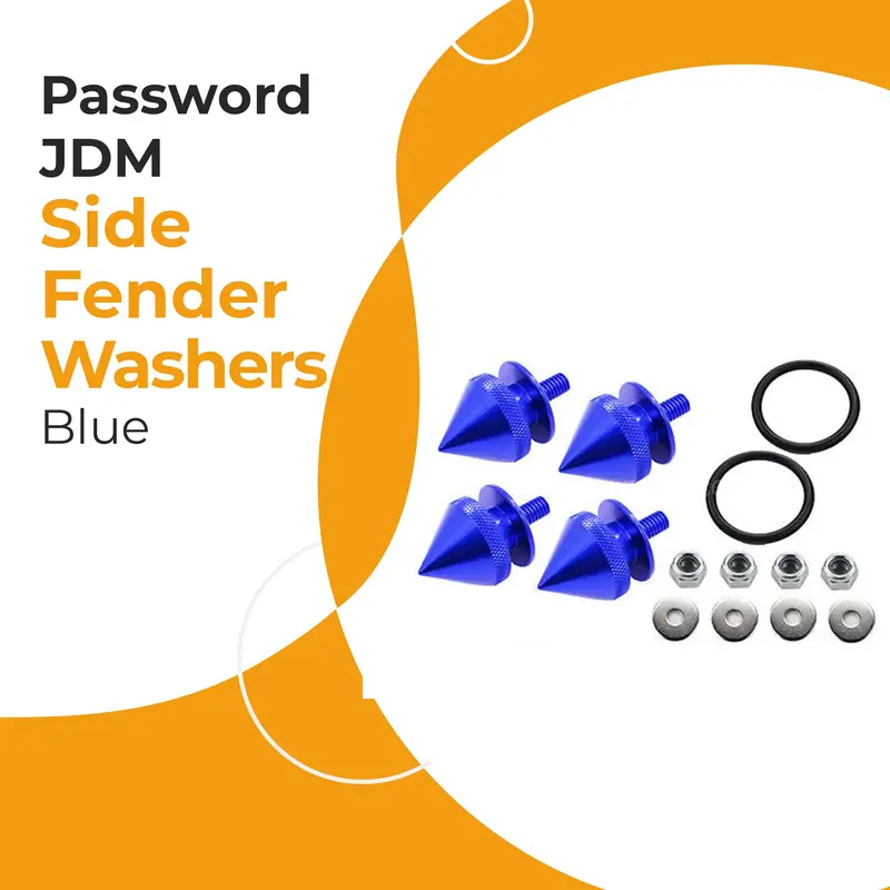 Password Jdm Side Fender Washers - Blue 1