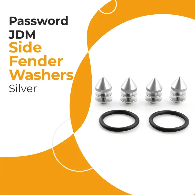 Password Jdm Side Fender Washers - Silver 1