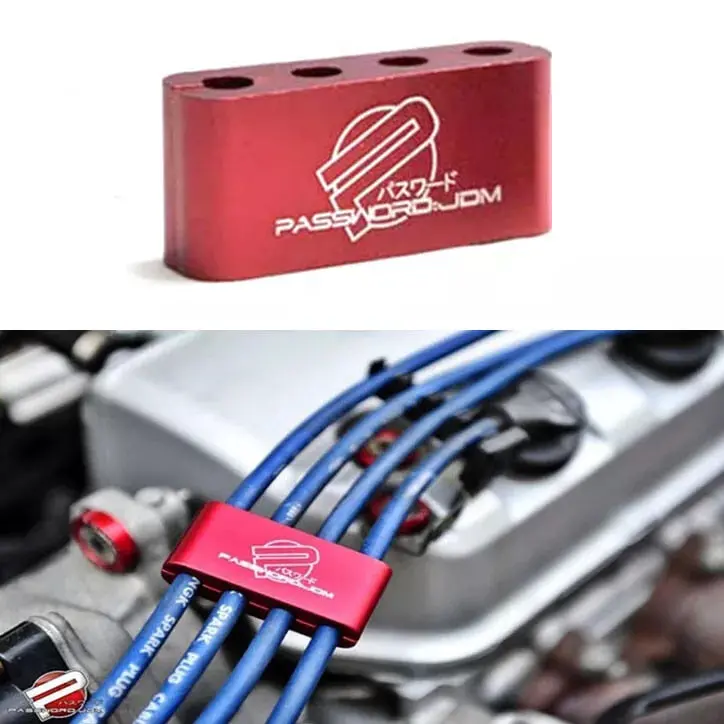 Password Jdm Spark Plug Wire Separator Clamp Mix Colours - Performance Engine Bay Organizer 1