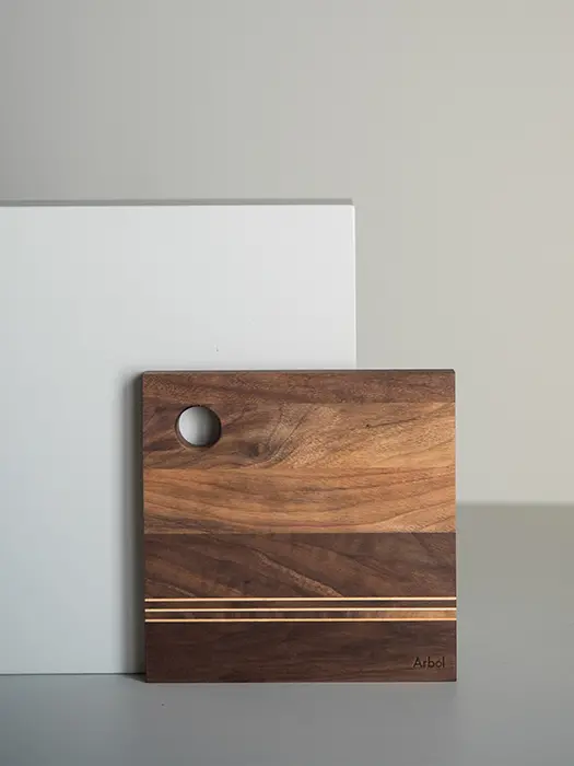 Petite Planche Carrée En Noyer- Arbol 1