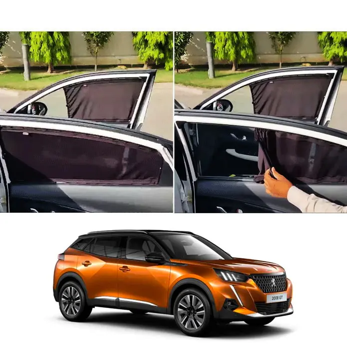 Peugeot 2008 Retractable Curtains Custom Fit 2022 - 2025 - - Sunshades - Parda 1