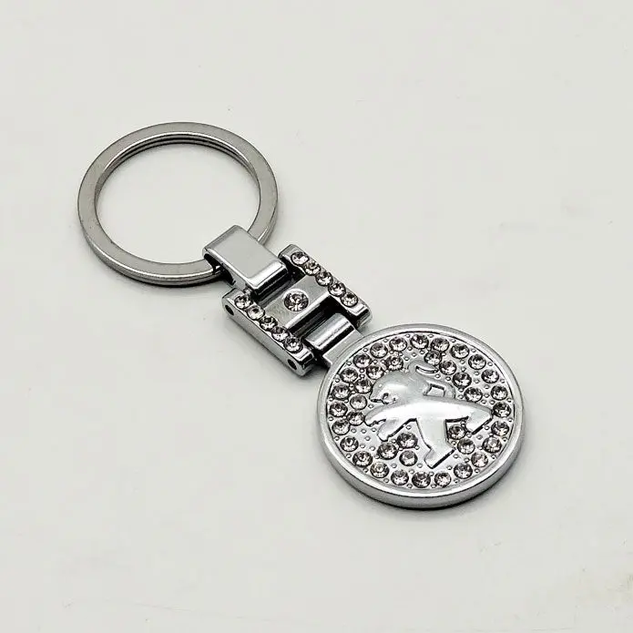 Peugeot Logo Keychain Diamond Style Keyring 1