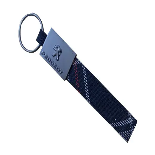 Peugeot Logo Luxury Slim Style Fabric Keychain 1